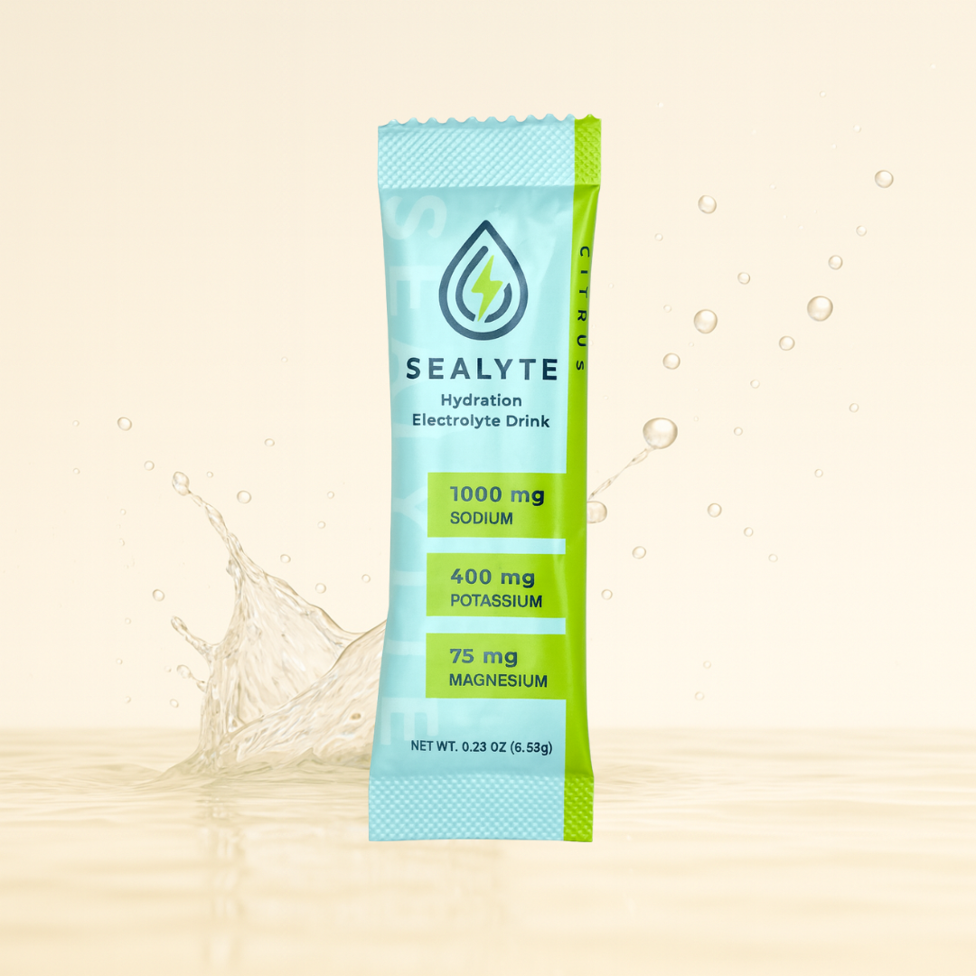 Sealyte citrus electrolyte hydration drink stick packet